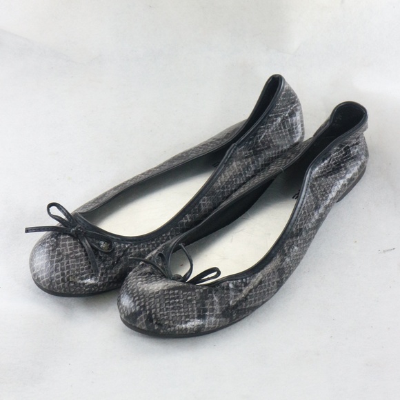 American Eagle By Payless Shoes - AMERICAN EAGLE Snake Print Bow Front Flats